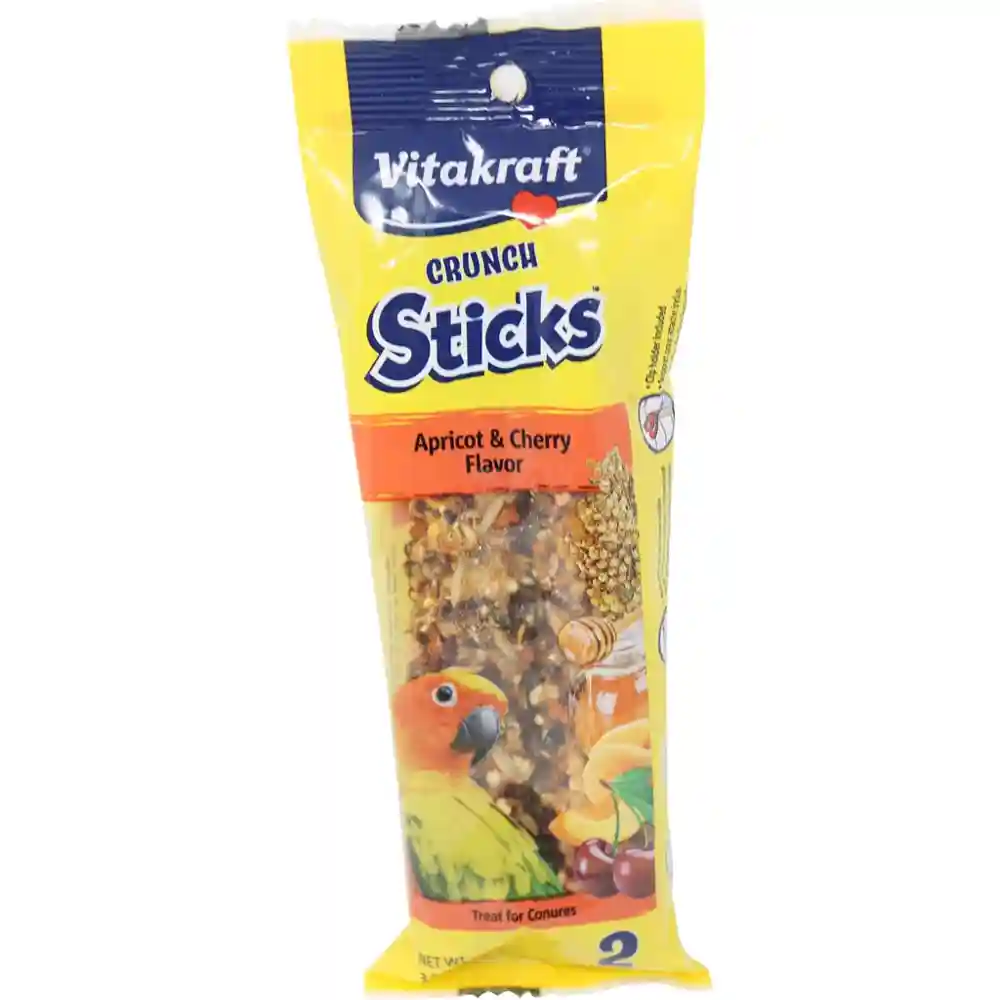 Vitakraft Conure Crunch Sticks Apricot/cherry 3.5 Oz