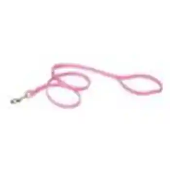 Single-ply Dog Leash, Pink Bright, 5/8" X 6'