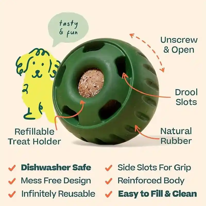 Woof Pupsicle Rubber Small Green