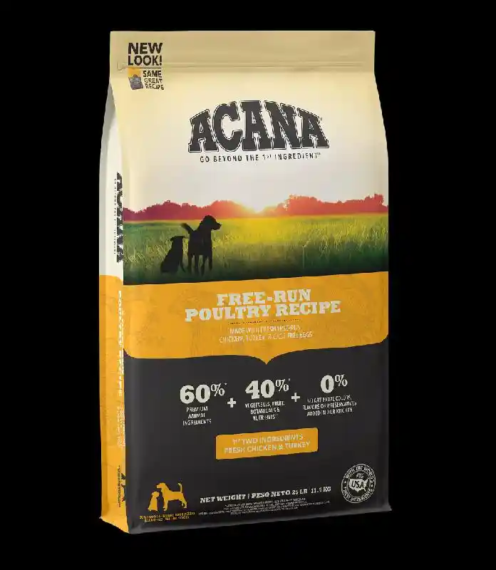 Acana Free-Run Poultry Dry Dog Food 25 Lbs