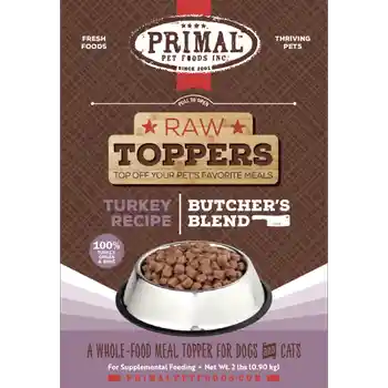 Prim Frzn Canine/feline Butcher's Blend Topper Turk 2