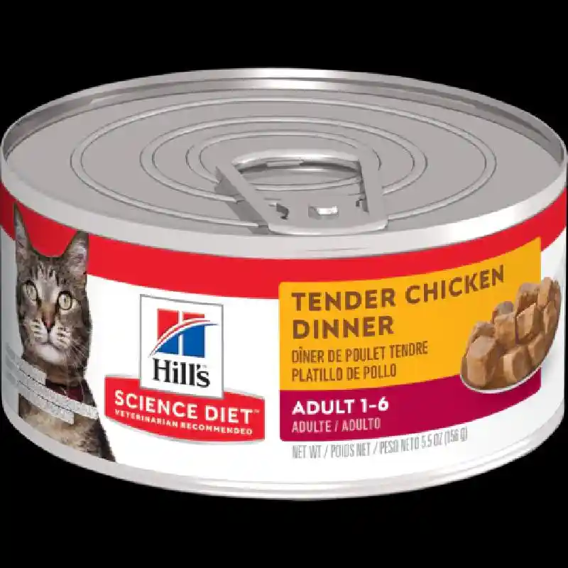 Hill's Science Diet Adult Tender Chicken Dinner Wet Cat Food 5.5Oz