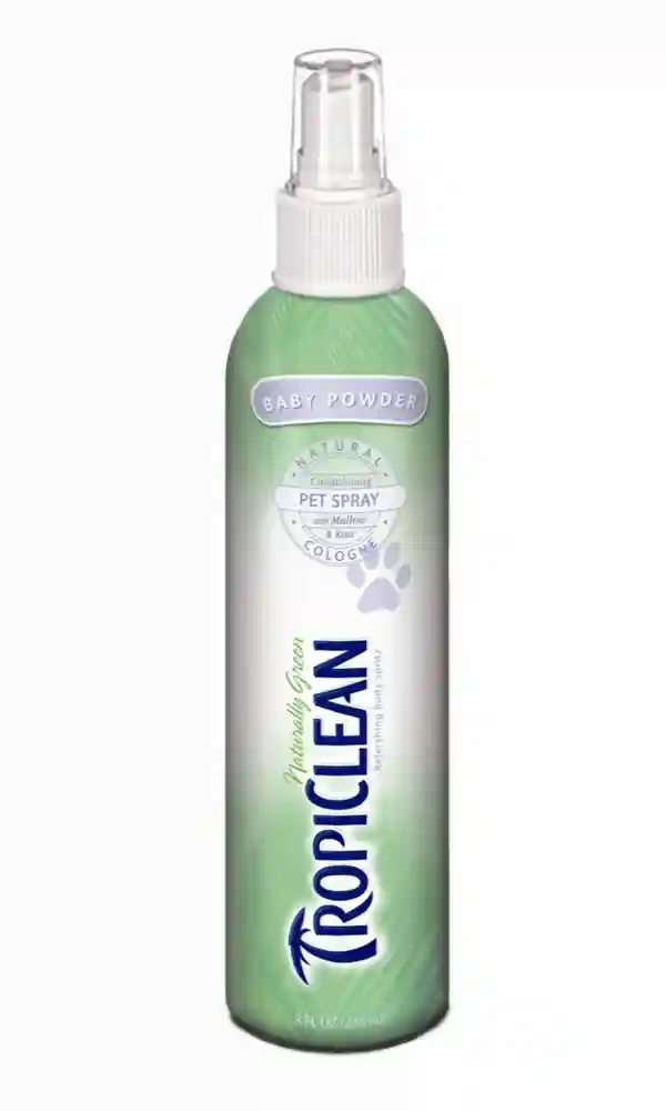 Tropiclean Baby Powder Deodorizing Pet Spray 8 Oz