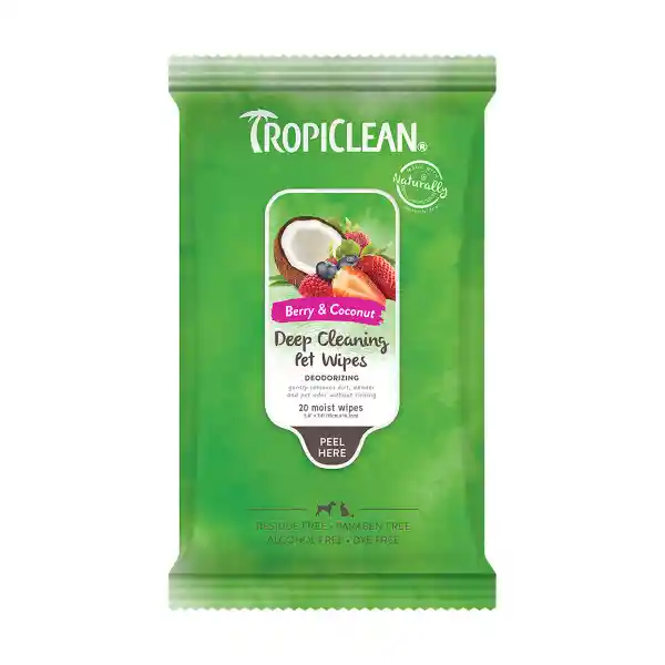 Tropiclean Wipes Deep Cleaning 20ct