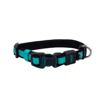 Adjustable Collar, Aqua, 5/8" X 8"-12"