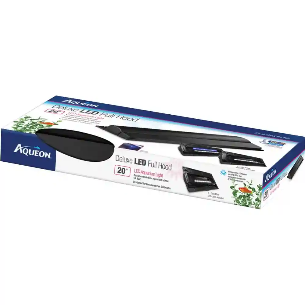 Aqueon Hood Led Black 20"