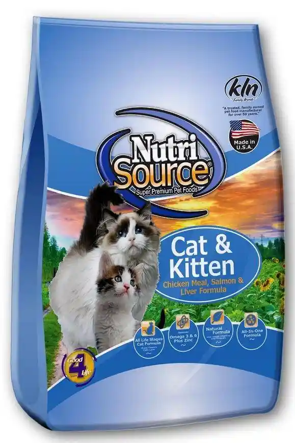 Chicken, Salmon & Liver Dry Cat Food 6.6-lb