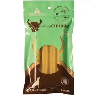 Himalayan Dog Chew Yaky Churro Himalayan Cheese Dog Treats 4 Count Pack