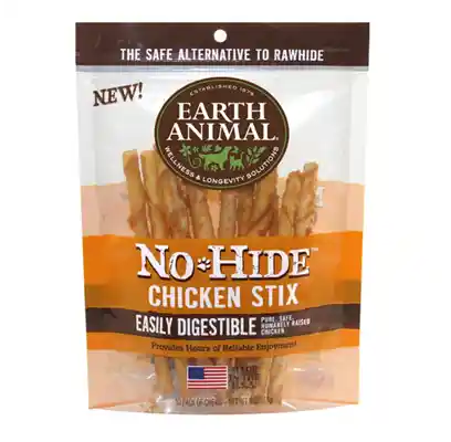 No-hide Easily Digestible Rawhide Alternative Chicken Flavor Dog Chews Small - 10-pack