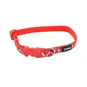 Reflective Dog Collar, Bones And Triangles, 3/8" X 08"-12"