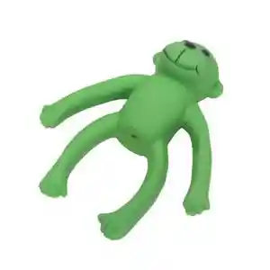 Latex Long Legged Monkey Dog Toys, Green, 6"