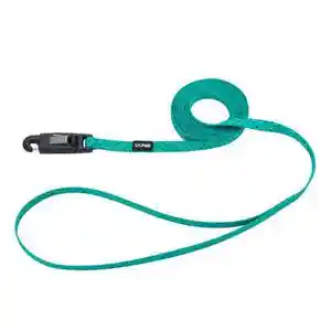 Patterned Dog Leash With E-z Snap, Teal And Grey Diamonds, 5/8" X 06'