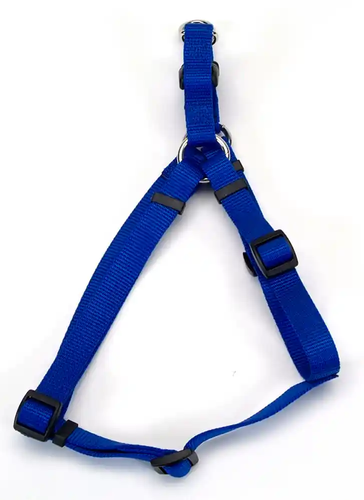 Adjustable Dog Harness, Blue, 1" X 26"-38"