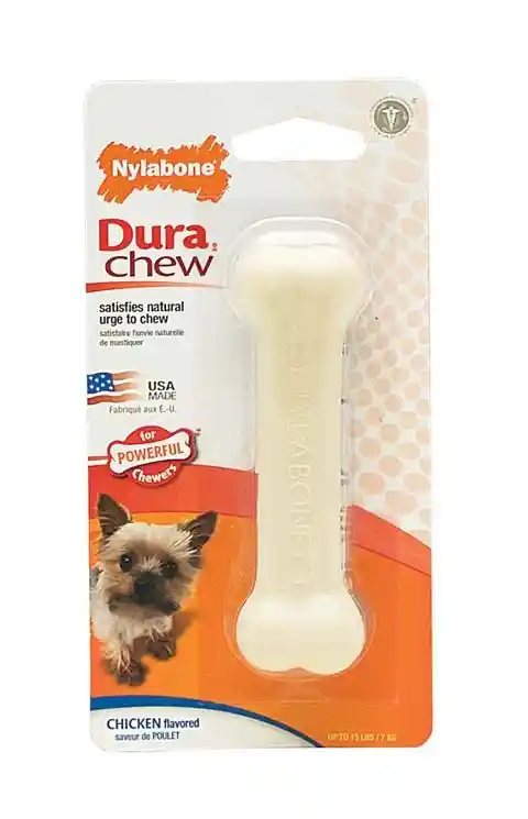 Durachew Chicken Flavor Bone Dog Toy Petite