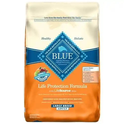 Blue Life Protection Formula Chicken & Brown Rice Adult Large Breed Dry Dog Food 30 Lbs