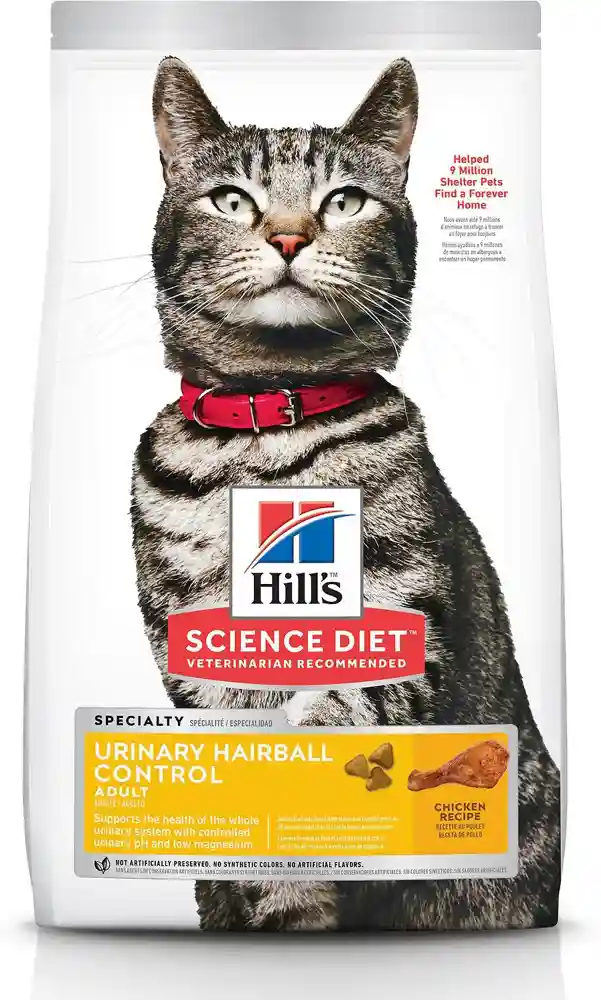 Science Diet Adult Urinary Hairball Control Dry Cat Food 3.5-lb