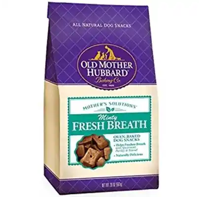 Mother's Solutions Crunchy Natural Minty Fresh Breath Recipe Biscuits Dog Treats 20-oz
