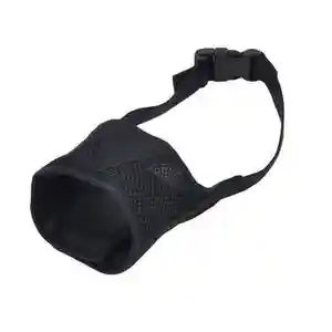 Adjustable Comfort Dog Muzzle, Black, 8.25" - 10.5" (large)