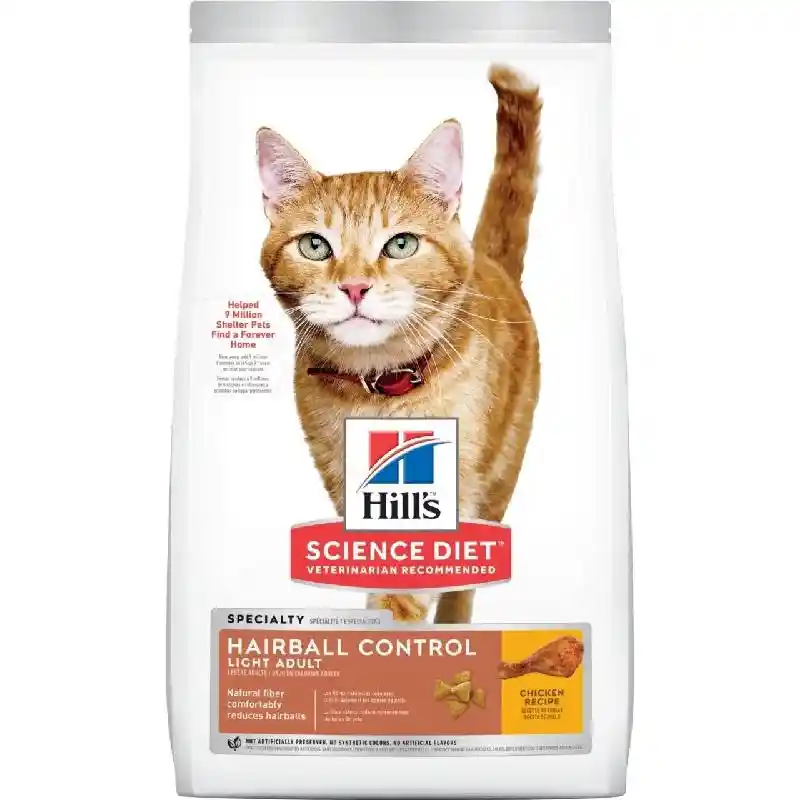 Science Diet Hairball Control Light Dry Cat Food 7lbs