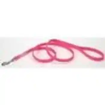 Single-ply Dog Leash, Pink Bright, 5/8" X 4'