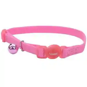 Adjustable Snag-proof Breakaway Collar, Pink Bright, 3/8" X 08"-12"