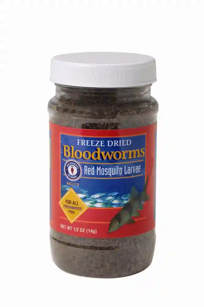 Freeze Dried Bloodworms 0.5 Oz