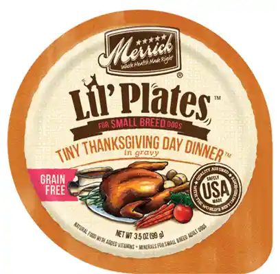 Lil' Plates Adult Small Breed Grain Free Tiny Thanksgiving Canned Dog Food 3.5-oz