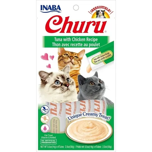 Ciao Churu Puree Tuna W/ Chicken 2-oz 4-pk