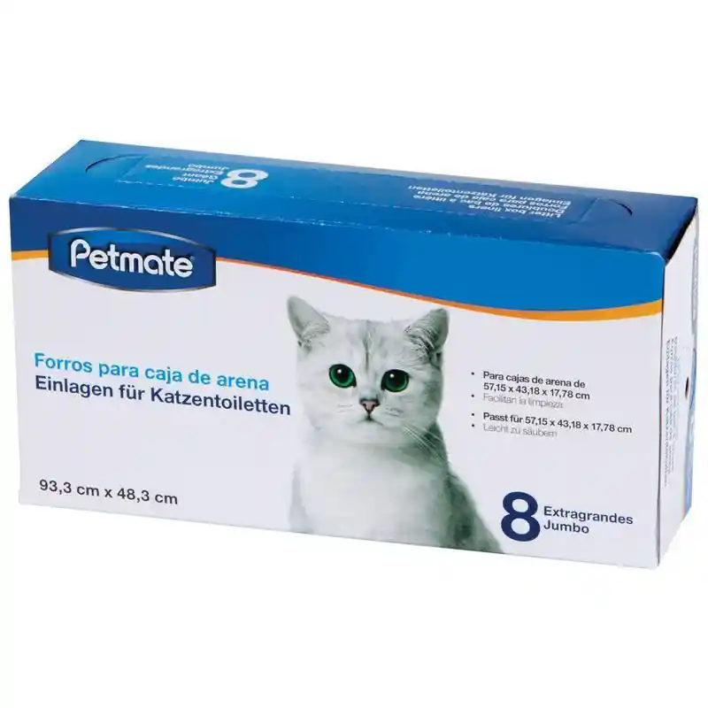 Van Ness Litter Pan Liners 8 Pk Jumbo