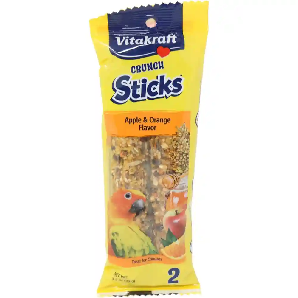 Vitakraft Conure Crunch Sticks Apple/orange 3.5 Oz