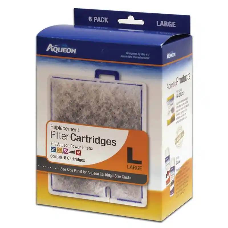 Aqueon Filter Cartridge Large 6 Pack