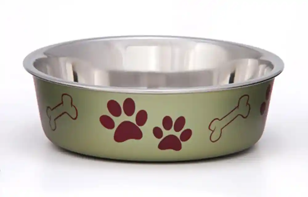 Loving Pets Bella Bowl Metallic Artichoke Large