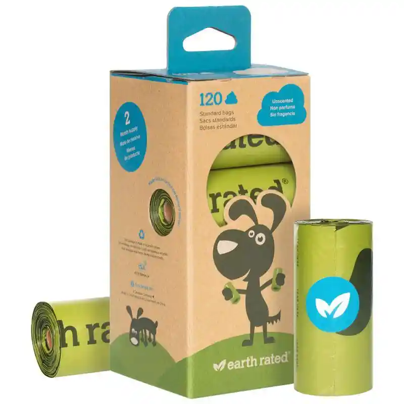 Earth Rated Unscented Bag Refill 120-ct. (8 Rolls)