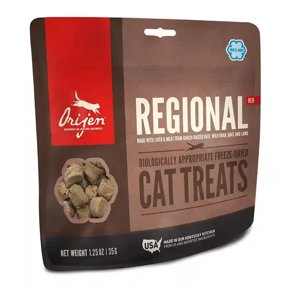 Freeze-dried Cat Treats, Regional Red, Biologically Appropriate & Grain Free 1.25-oz