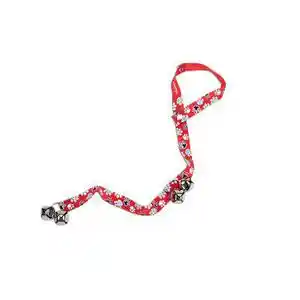 Dog Potty Training Bells, Red With Paws, 1" X 31"