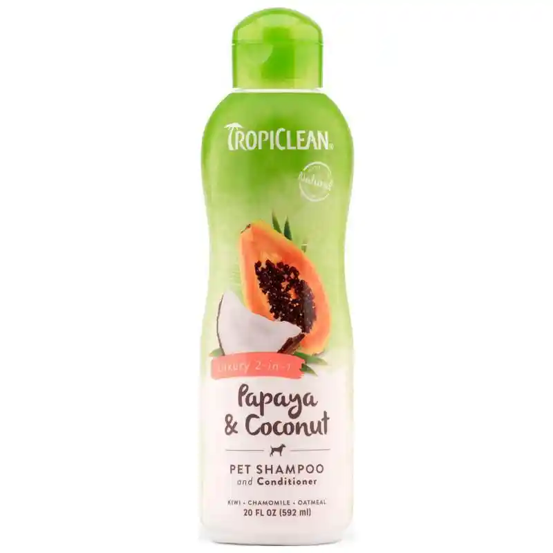 Shampoo & Conditioner Papaya & Coconut Luxury 2-in-1 Cleansing Formula For Dog & Cat 20-oz