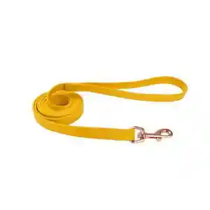 Microfiber Leash, Vintage Yellow With Flower, 5/8" X 06'