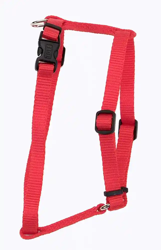 Adjustable Dog Harness, Red, 3/8" X 12"-18"