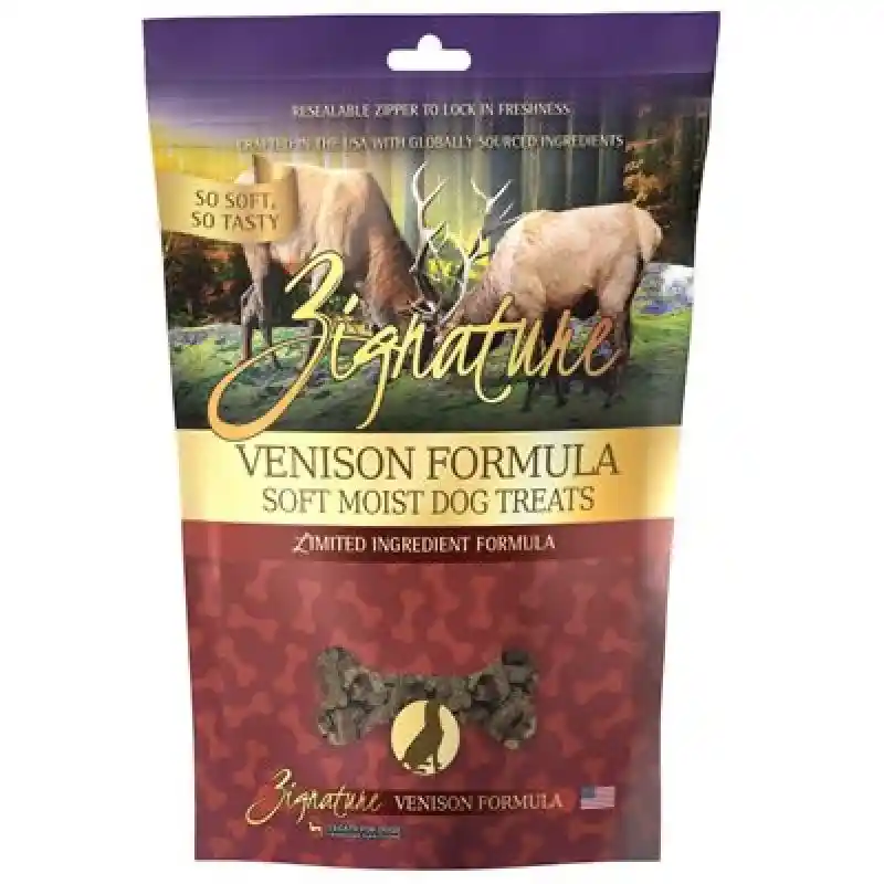 Zignature Dog Treat Soft Moist Venison 4 Oz