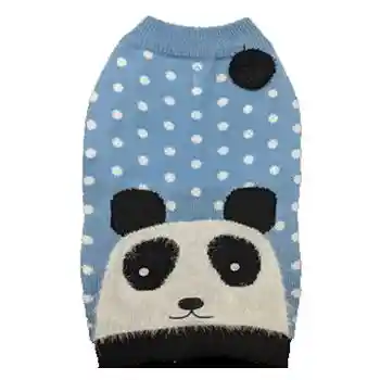 Panda Bear Sweater Blue Med 602235 Ethical 48/cs