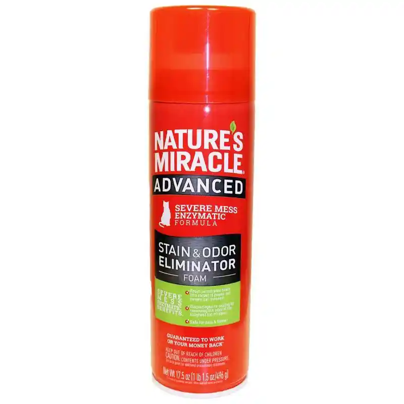 Natures Miracle Adv Stain & Odor Foam Cat 17.5 oz