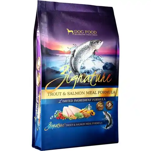 Zignature Wild Trout and Salmon Formula Dry Dog Food 27Lbs