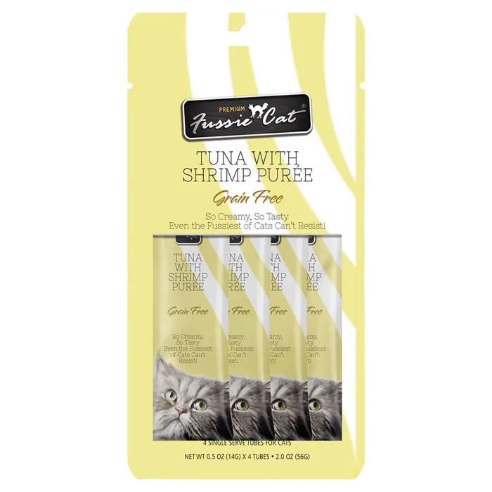Fussie Cat - Tuna W/ Shrimp Puree .5-oz 4-pack