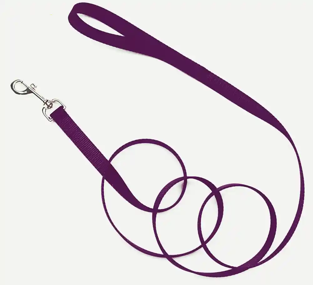 Single-ply Dog Leash, Purple, 3/4" X 6'
