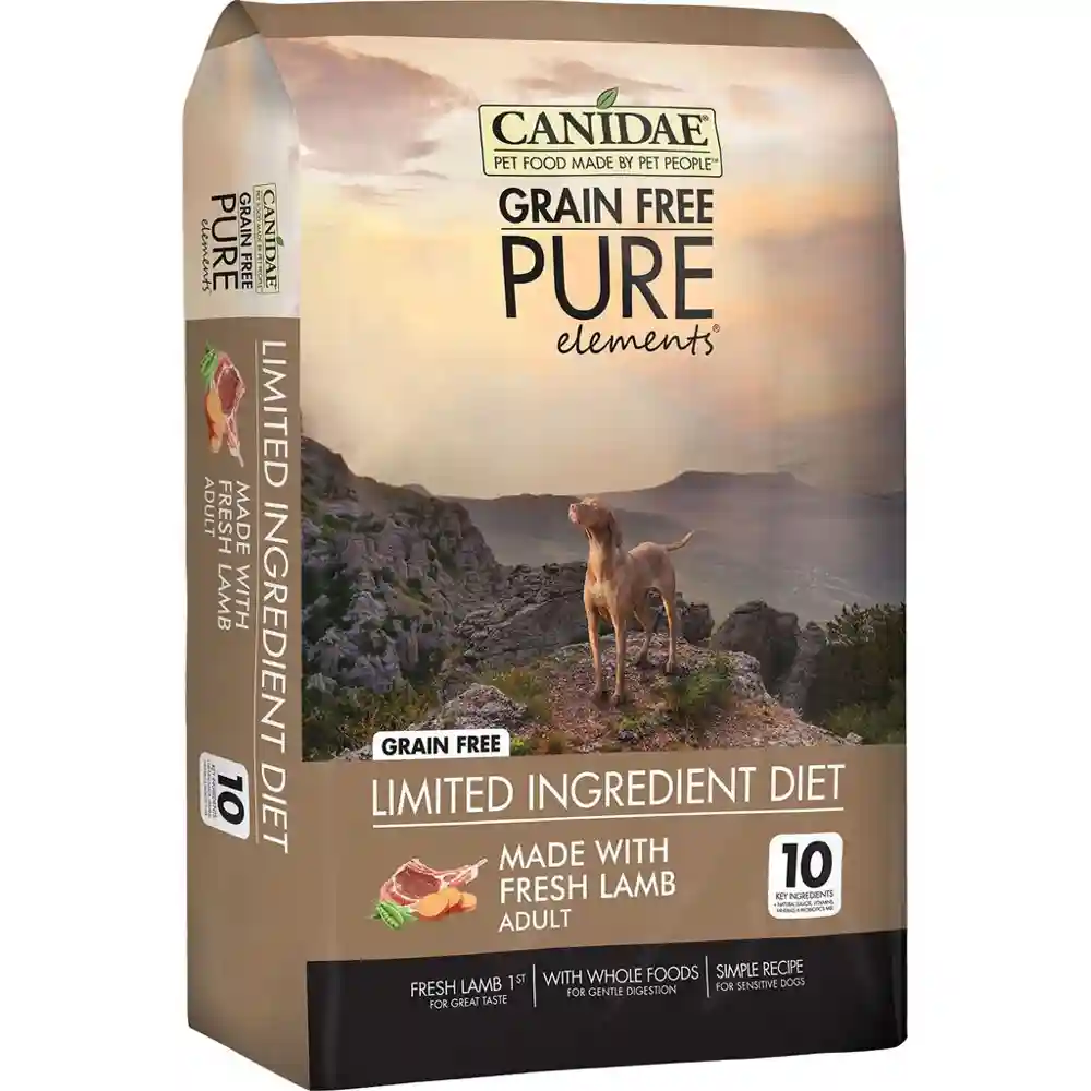 Canidea Pure Real Lamb & Pea Recipe Dry Dog Food 24 Lbs