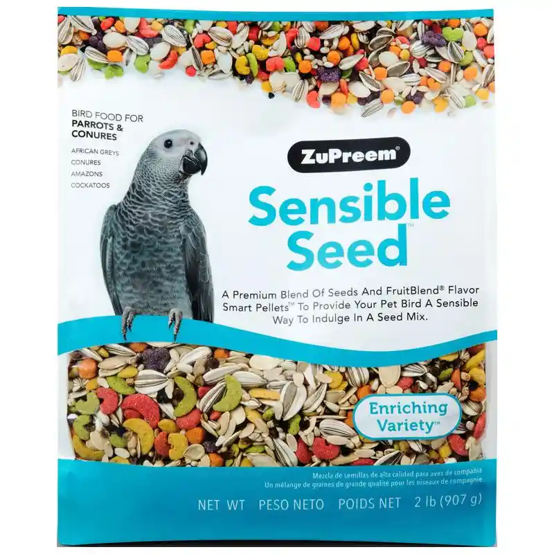 Sensible Seed Bird Food For Parrots & Conures 2lb;
