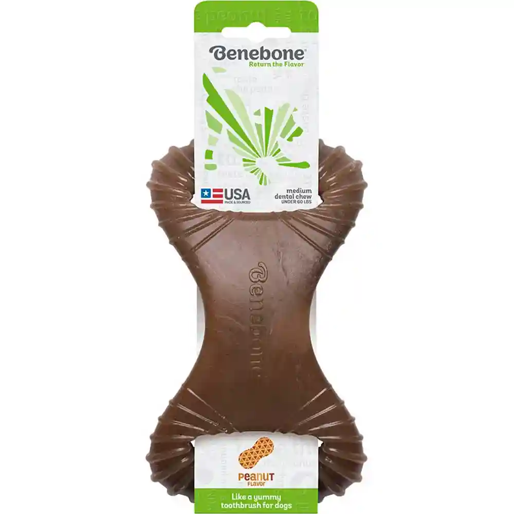 Benebone Dog Dental Chews Peanut Butter Medium