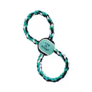 Rope Tug Ball, Blue, 12"