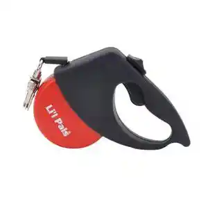 Retractable Leash With Alligator Snap, Red, 12' - Up to 16 Lbs