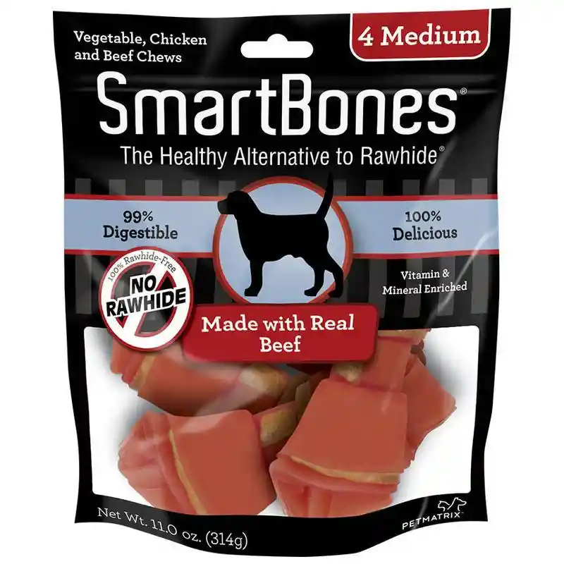 Smartbones Beef Medium/4 Pk;
